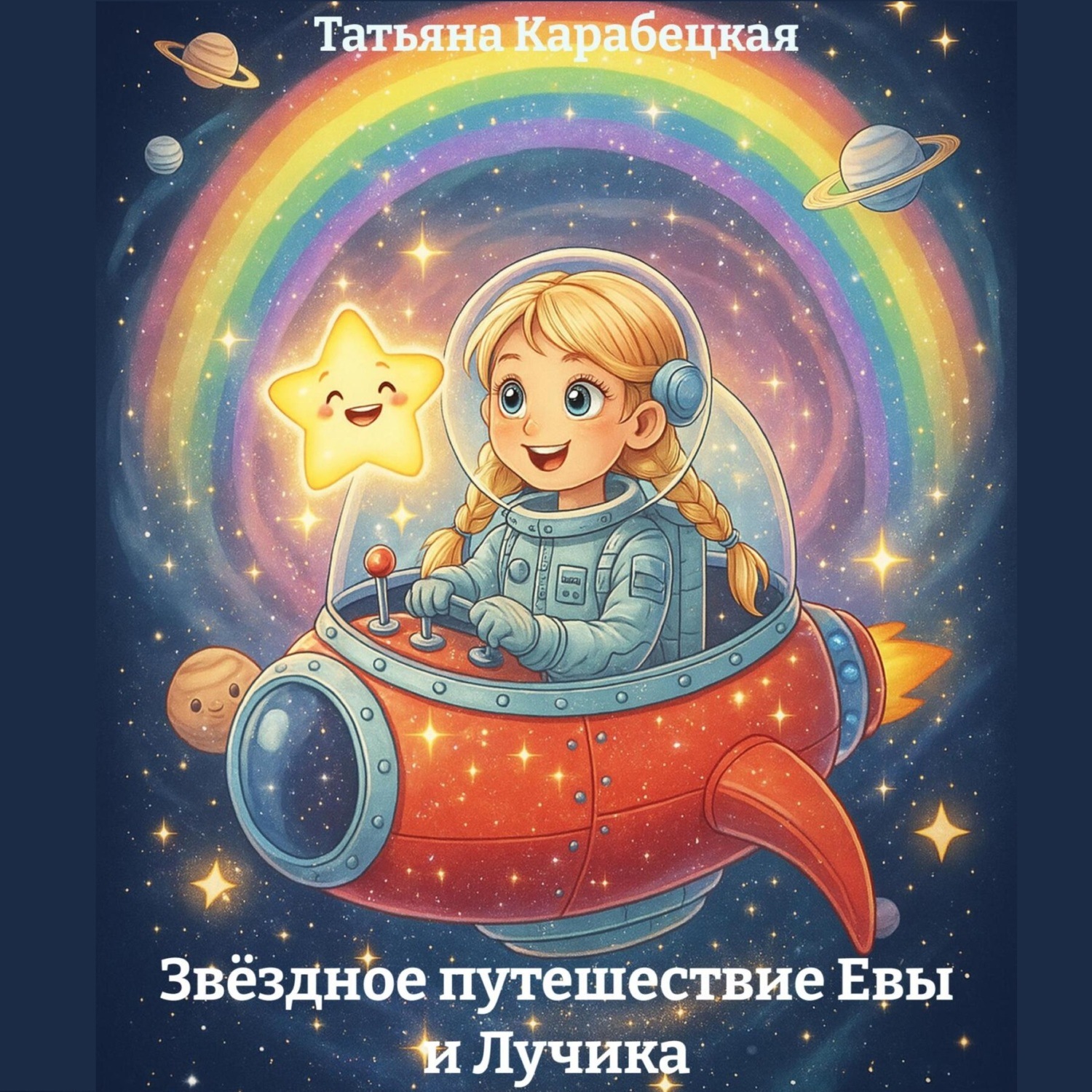Обложка книги «Звёздное путешествие Евы и Лучика»