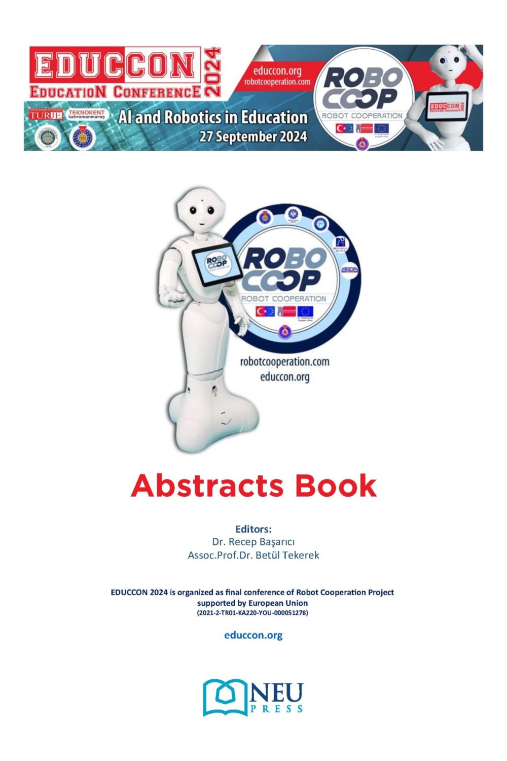 Обложка книги «EDUCCON 2024 AI AND ROBOTICS IN EDUCATION ABSTRACTS BOOK»