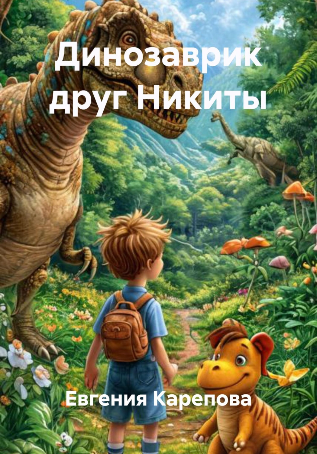 Обложка книги «Динозаврик друг Никиты»