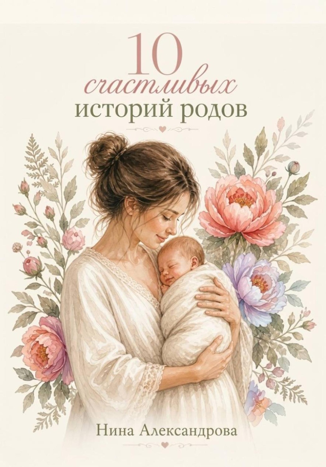 Обложка книги «10 счастливых историй родов»
