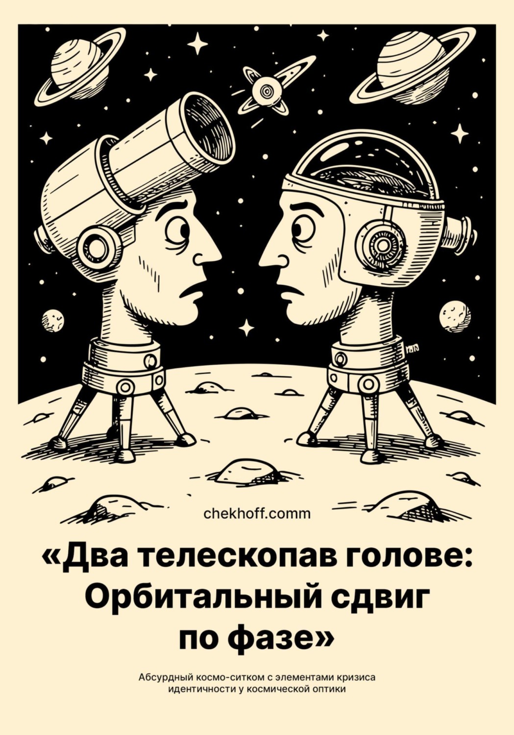 Обложка книги «Два телескопа в голове: Орбитальный сдвиг по фазе»