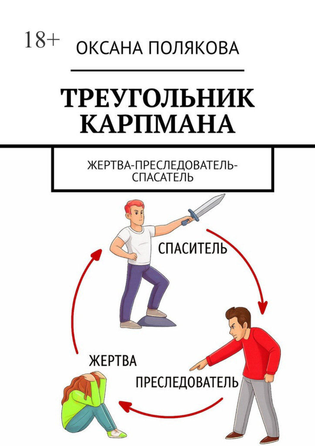 Обложка книги «Треугольник Карпмана. Жертва-преследователь-спасатель»