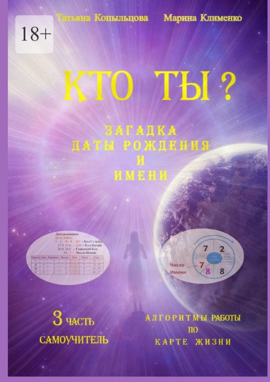 Обложка книги «Кто Ты? Загадка Даты Рождения и Имени. 3 часть. Алгоритмы работы по Карте Жизни. Самоучитель»