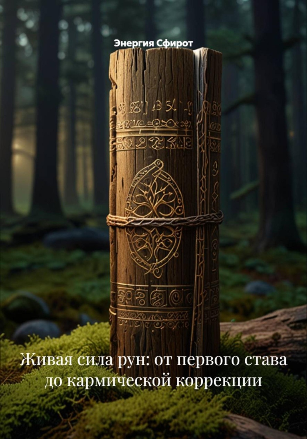 Обложка книги «Живая сила рун: от первого става до кармической коррекции»