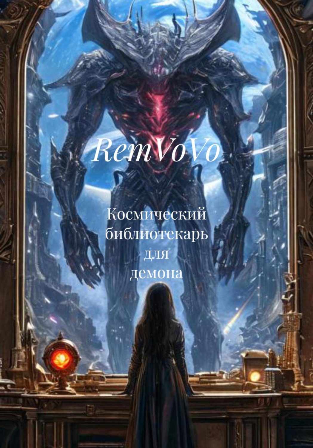 Обложка книги «Космический библиотекарь для демона»