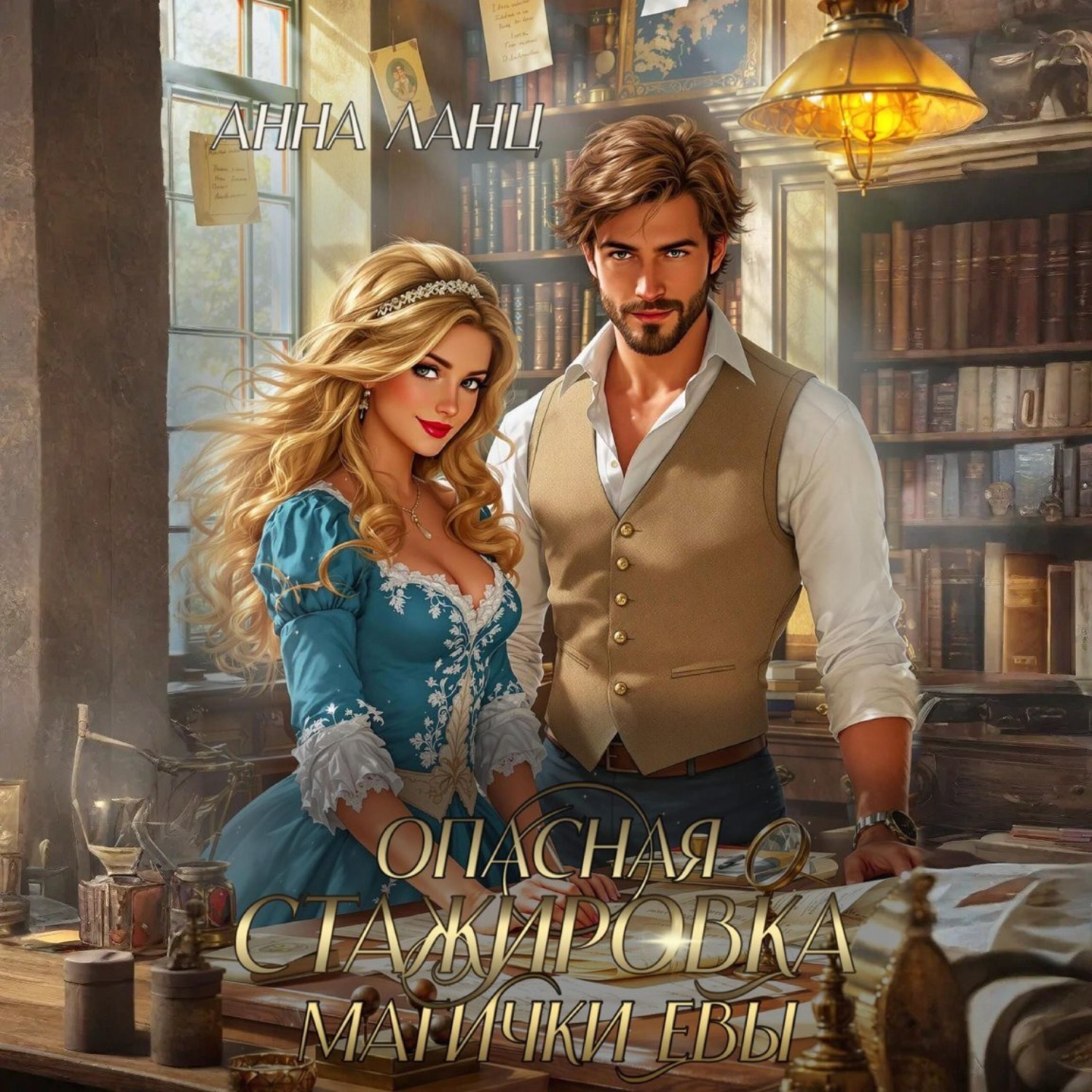 Обложка книги «Опасная стажировка магички Евы»