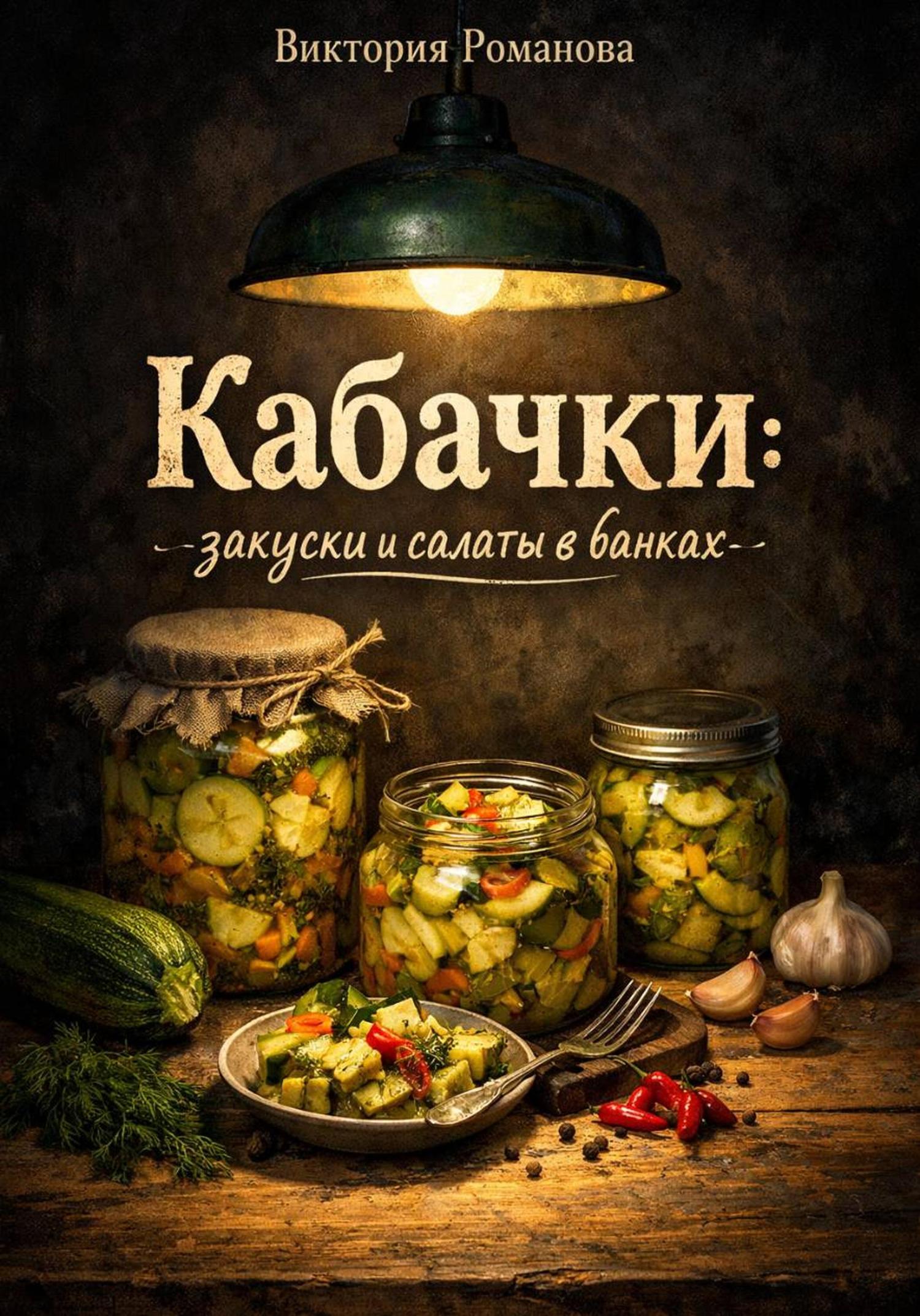 Обложка книги «Кабачки: закуски и салаты в банках»