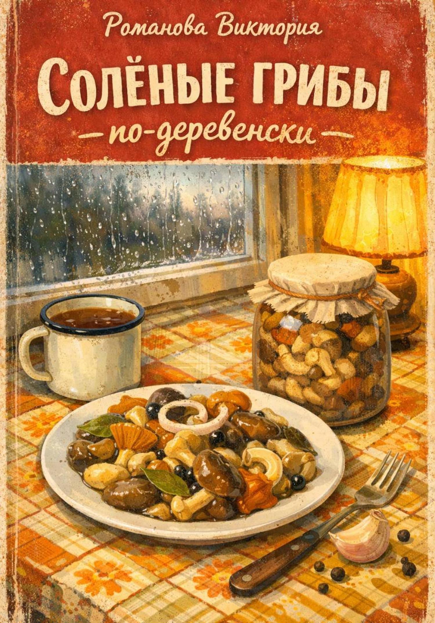 Обложка книги «Солёные грибы по-деревенски»