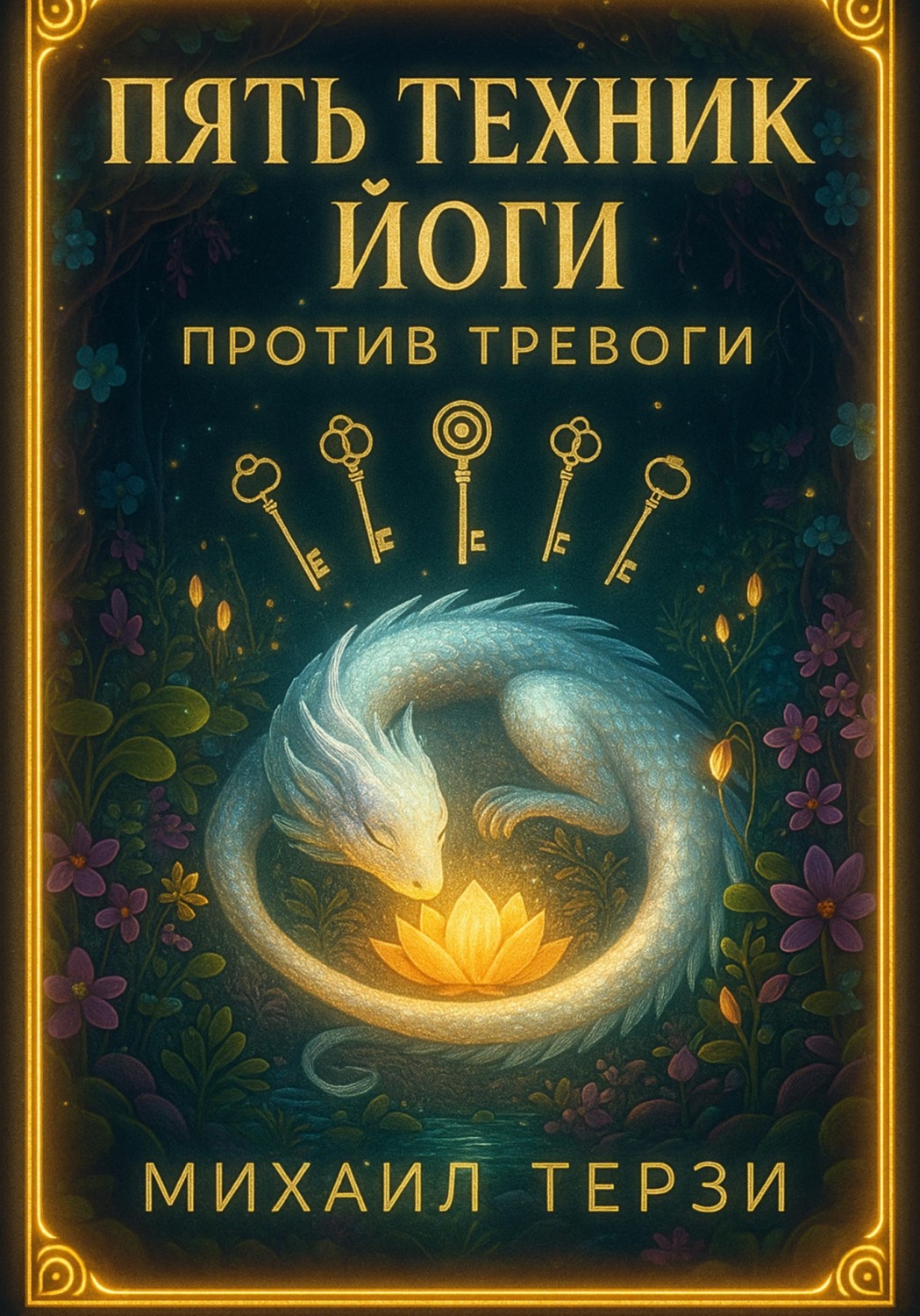 Обложка книги «Пять техник йоги против тревоги»