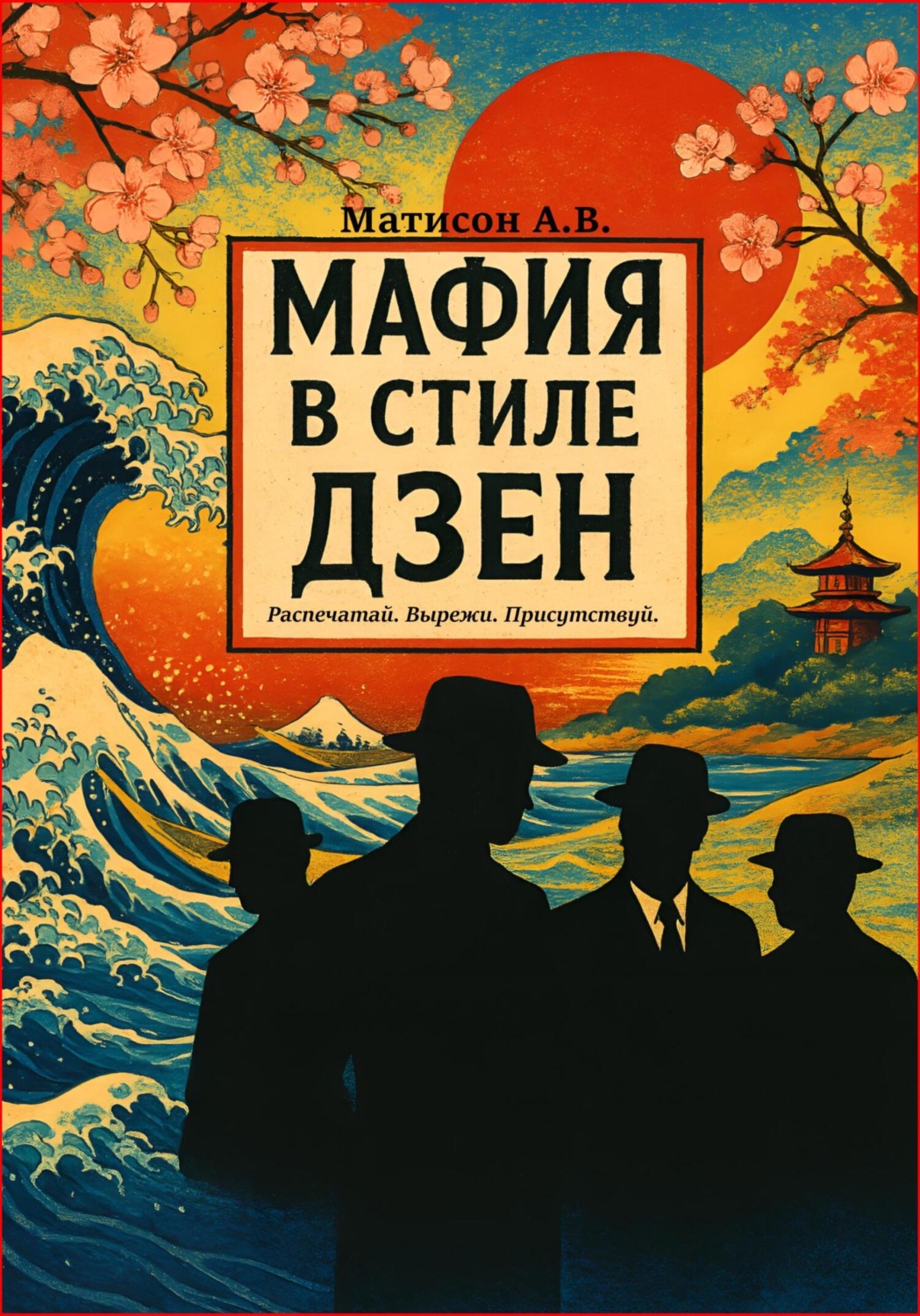 Обложка книги «Мафия в стиле Дзен. Распечатай. Вырежи. Присутствуй»