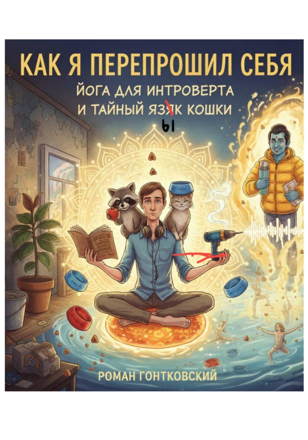 Обложка книги «Как я перепрошил себя: Йога для интроверта и тайный язык кошки»