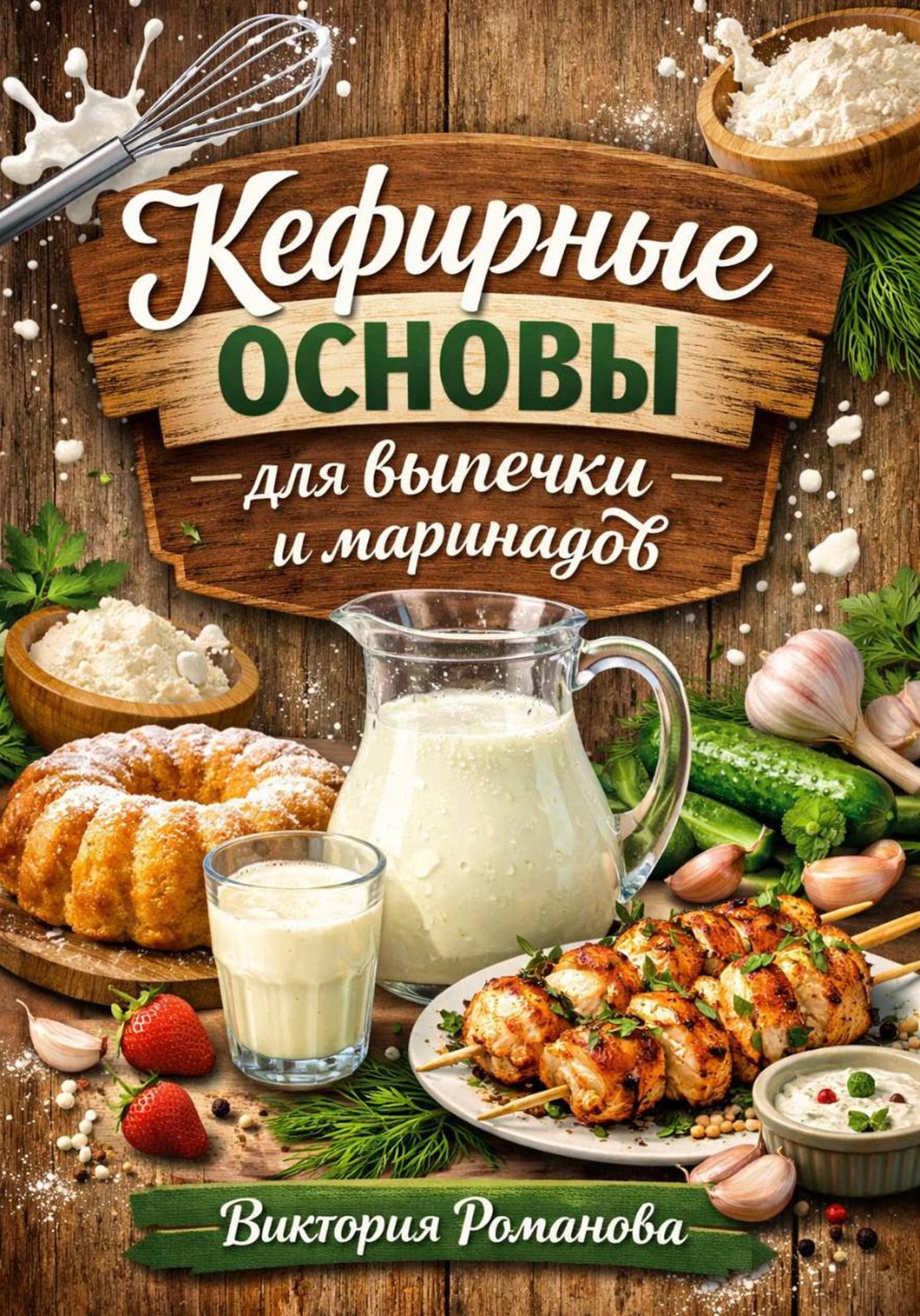 Обложка книги «Кефирные основы для выпечки и маринадов»