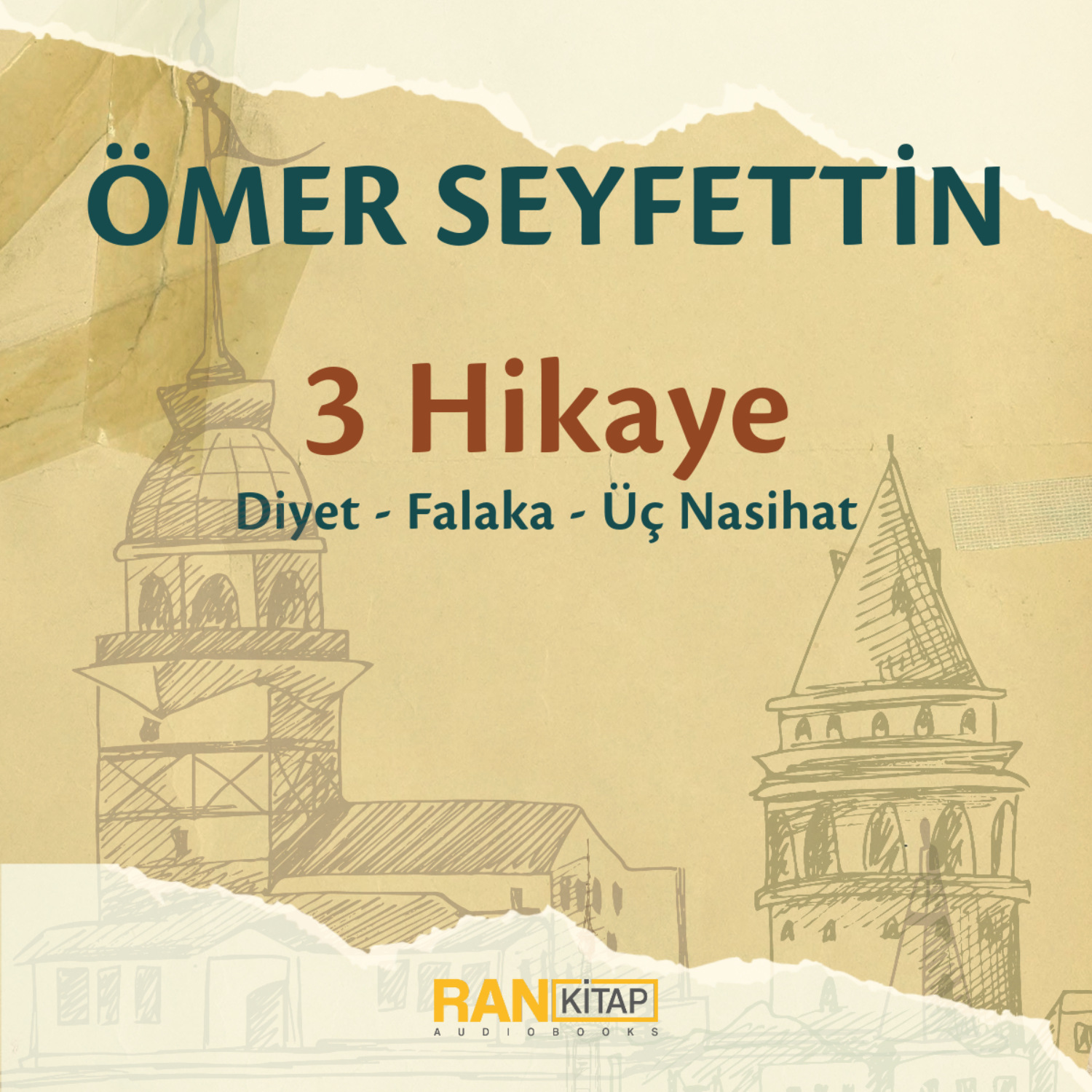 Обложка книги «Ömer Seyfettin – 3 Hikaye: Diyet, Üç Nasihat, Falaka»