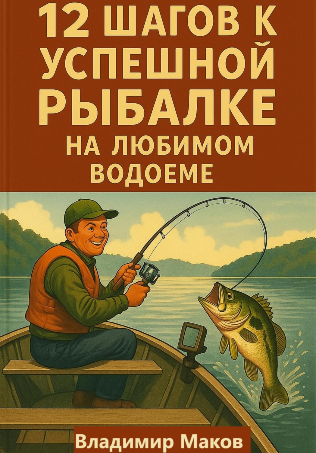 Обложка книги «12 шагов к успешной рыбалке на любимом водоеме»