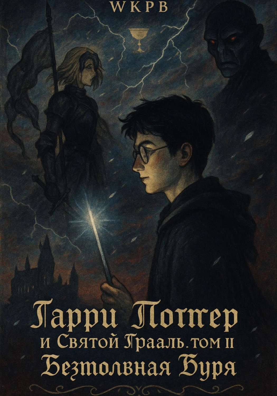 Обложка книги «Гарри Поттер и Святой Грааль. Том Второй. Безмолвная Буря»