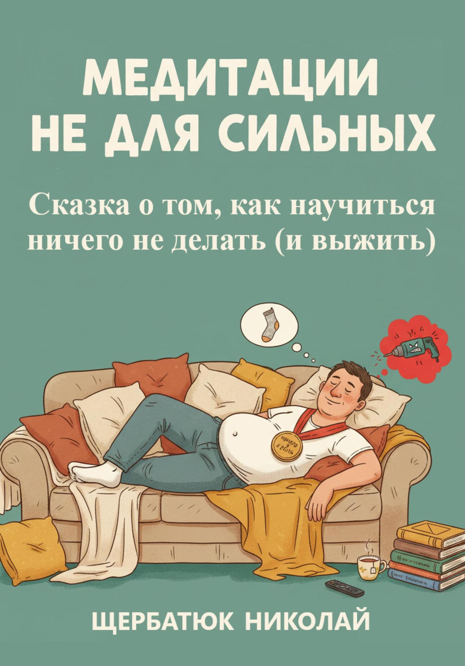 Обложка книги «Медитации не для сильных: Сказка о том, как научиться ничего не делать (и выжить)»