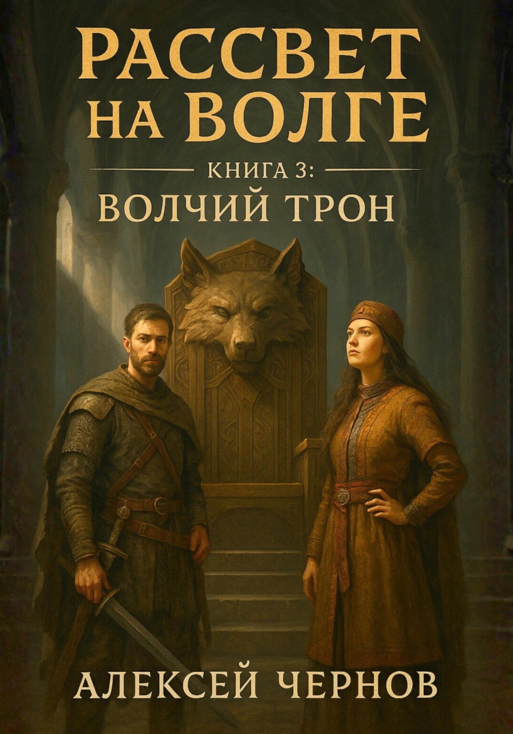 Обложка книги «Рассвет на Волге. Книга 3. Волчий трон»