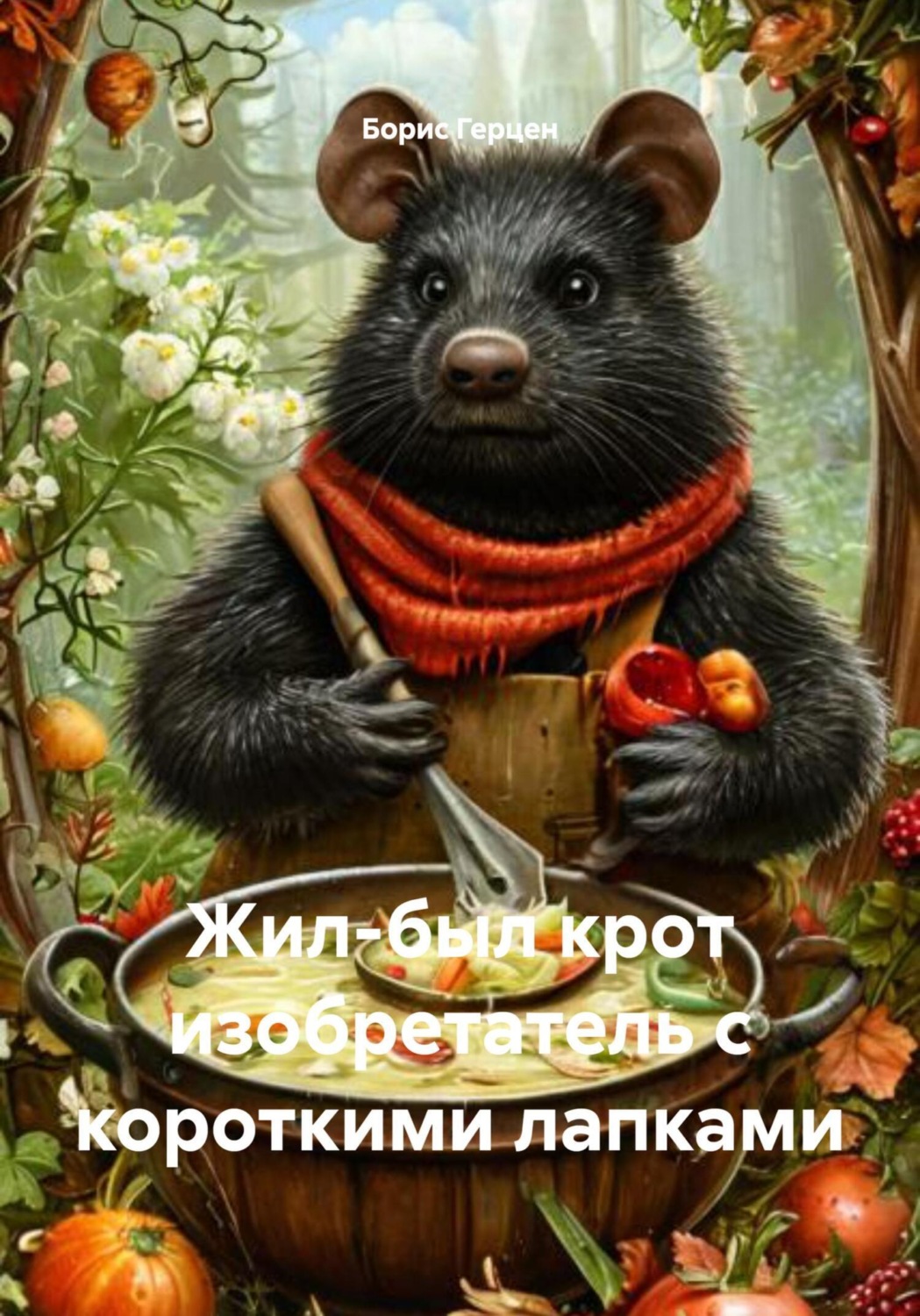 Обложка книги «Жил-был крот изобретатель с короткими лапками»