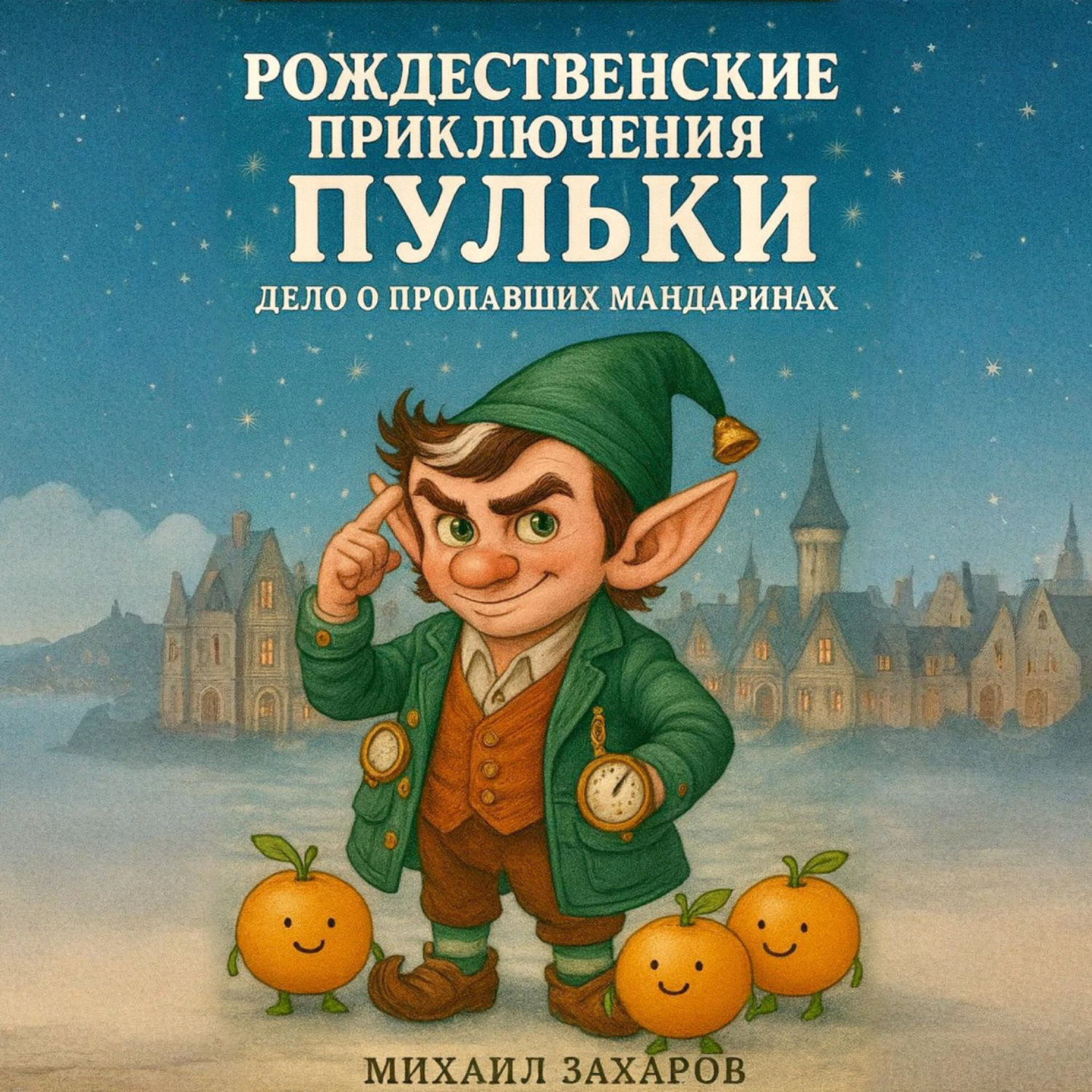 Обложка книги «Рождественские приключения Пульки: дело о пропавших мандаринах»