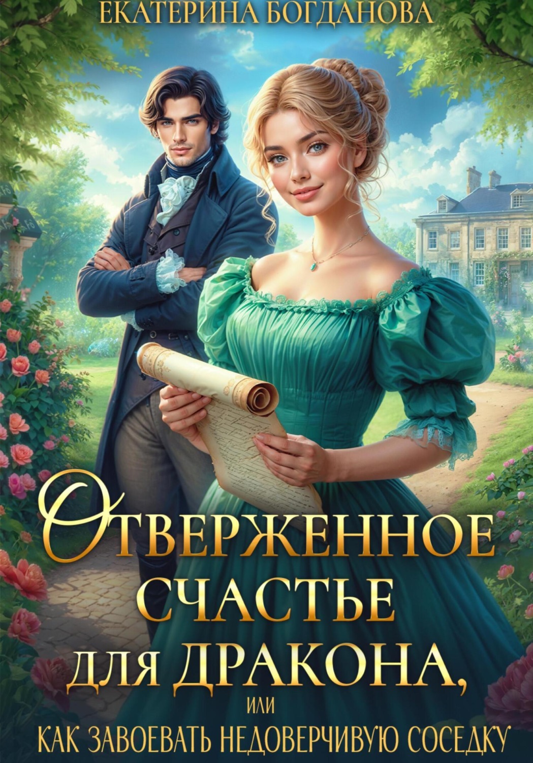 Обложка книги «Отверженное счастье для дракона, или Как завоевать недоверчивую соседку»