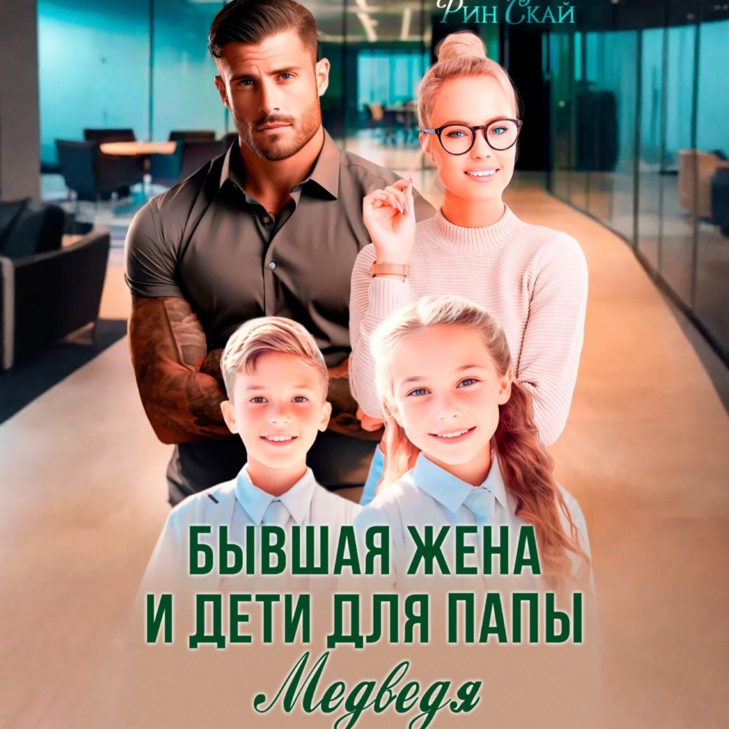 Обложка книги «Бывшая жена и дети для папы Медведя»