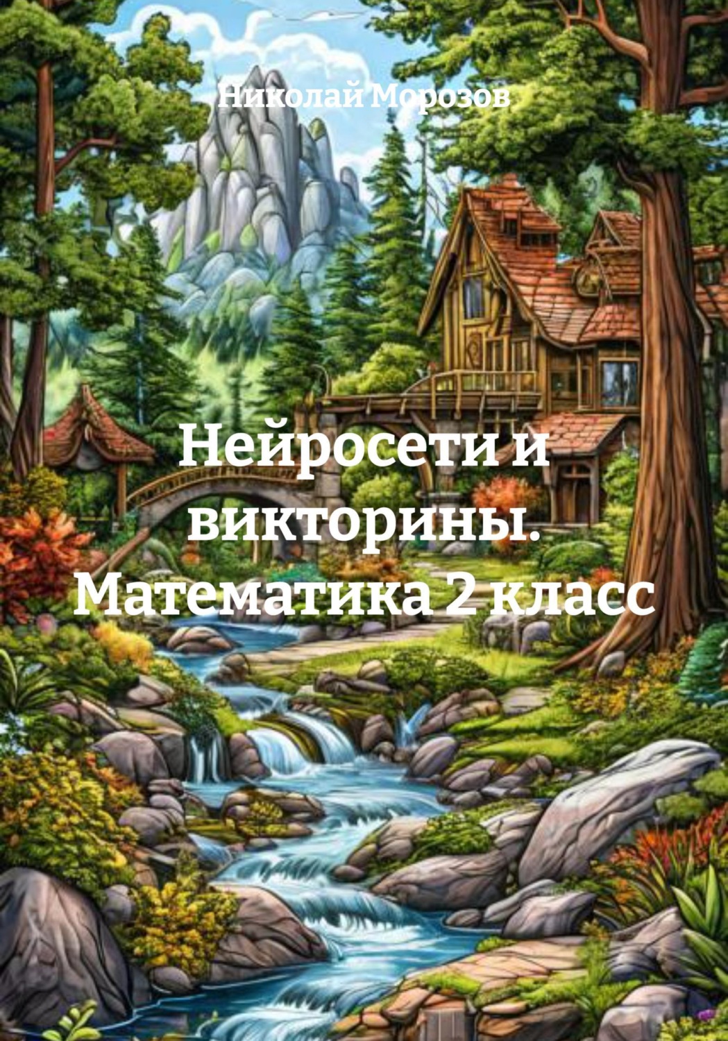 Обложка книги «Нейросети и викторины. Математика 2 класс»