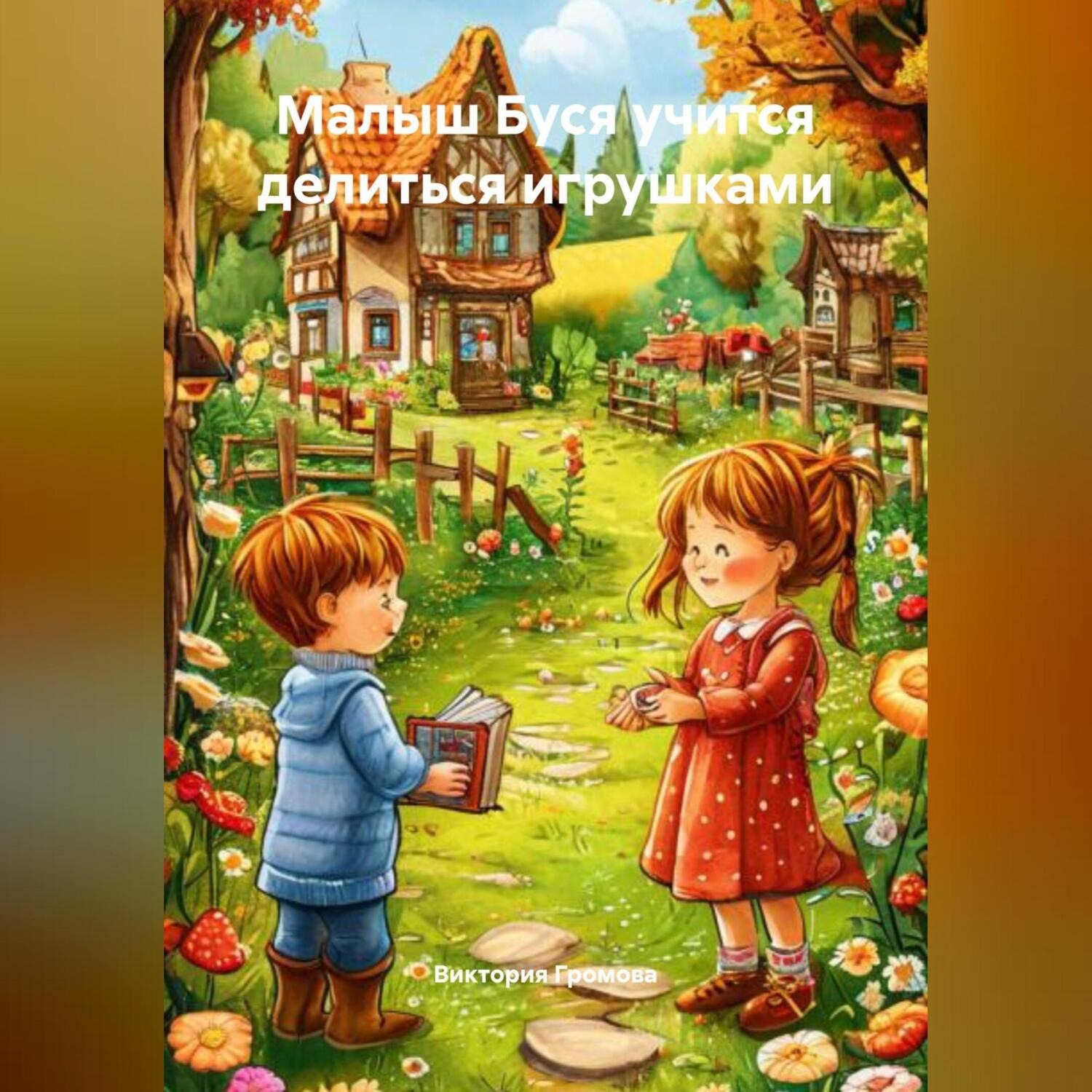 Обложка книги «Малыш Буся учится делиться игрушками»