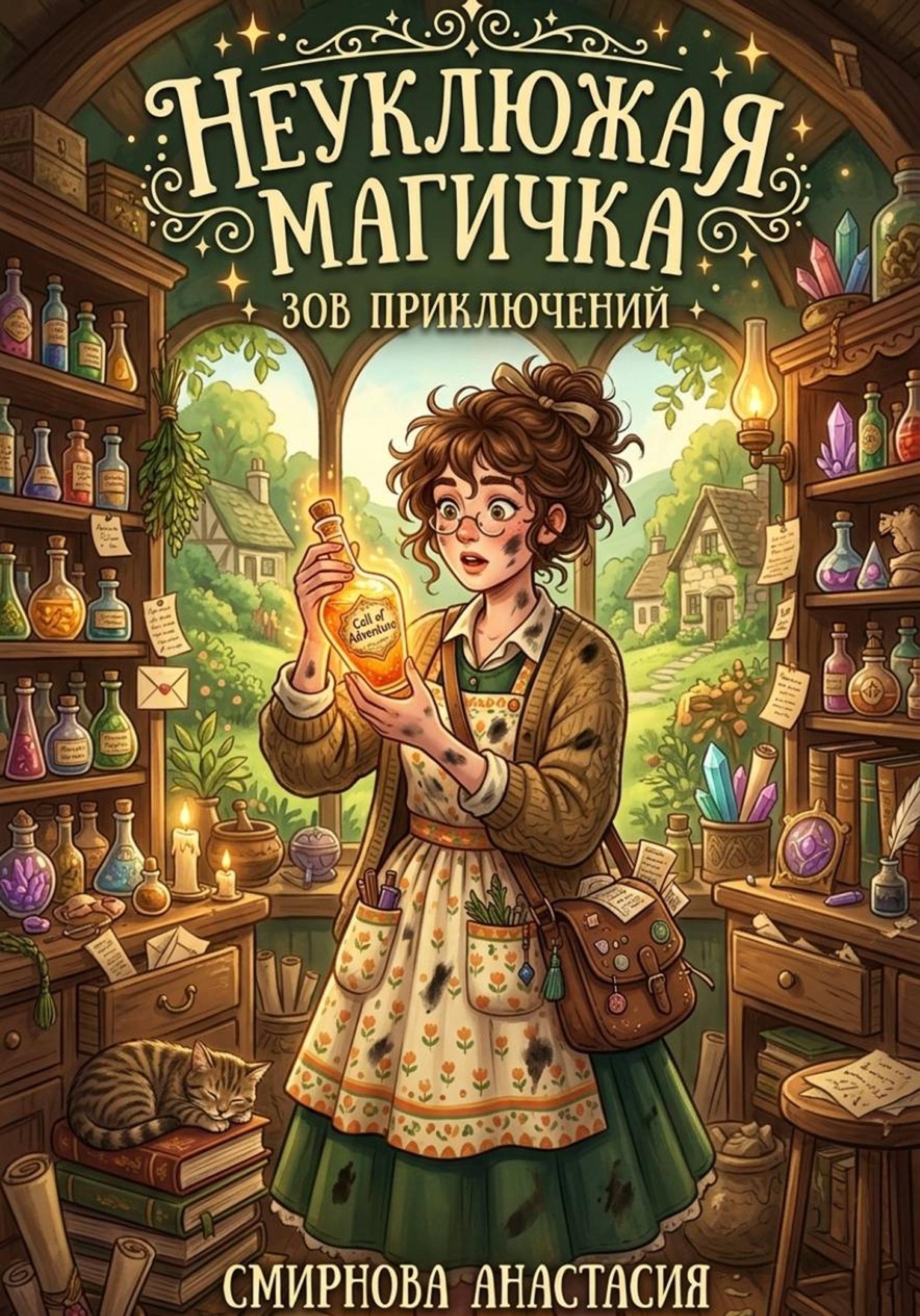 Обложка книги «Неуклюжая магичка. Зов приключений!»