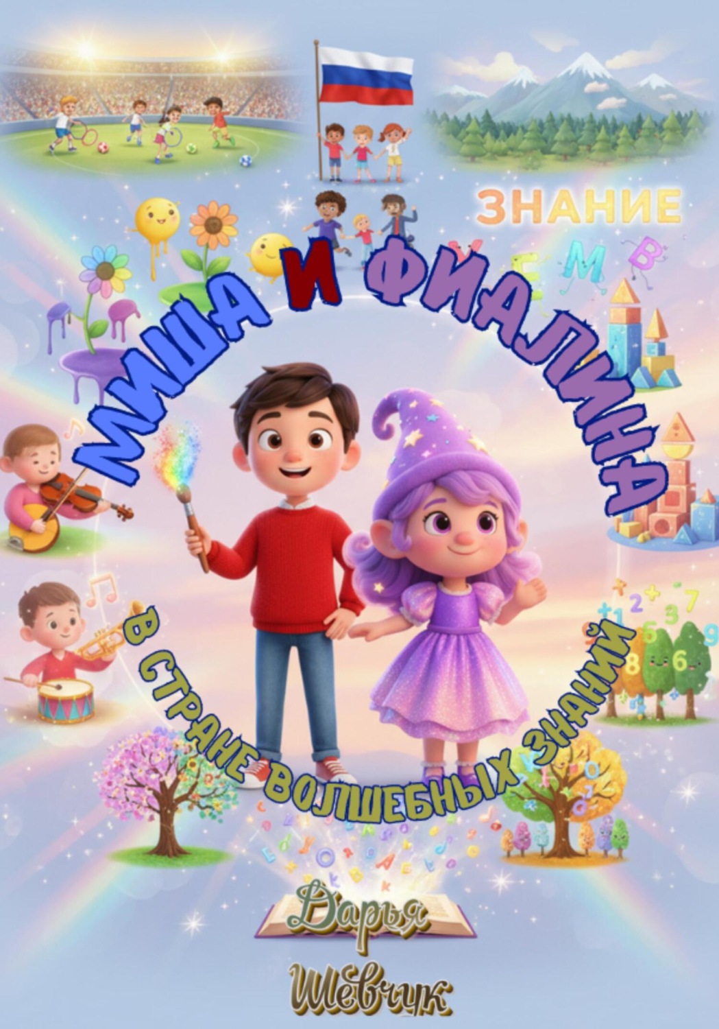 Обложка книги «Миша и Фиалина в Стране волшебных знаний»