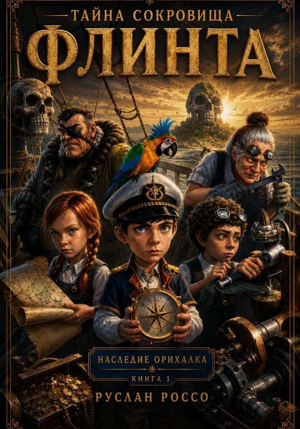 Обложка книги «Наследие Орихалка. Книга первая. Тайна сокровища Флинта»