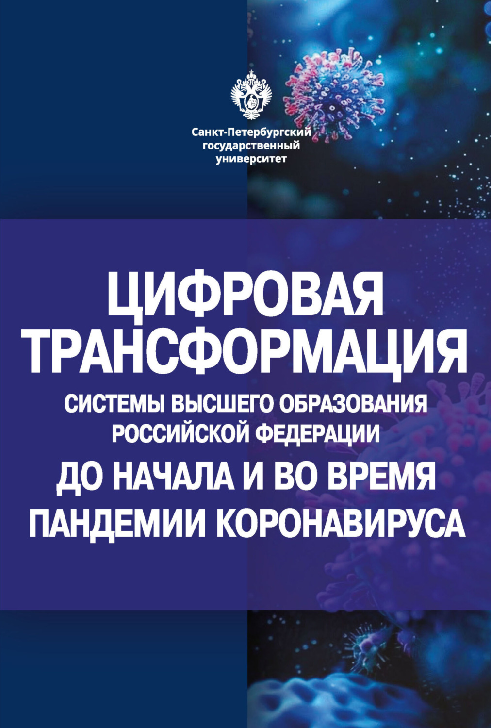 Обложка книги «Цифровая трансформация системы высшего образования Российской Федерации до начала и во время пандемии коронавируса»