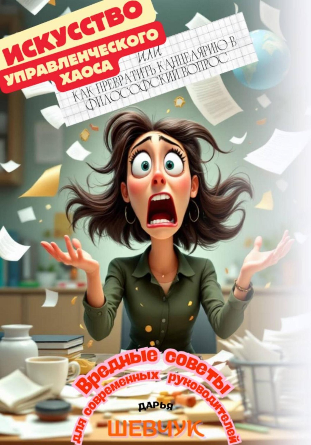 Обложка книги «Искусство управленческого хаоса, или Как превратить канцелярию в философский вопрос. Вредные советы для современных руководителей»