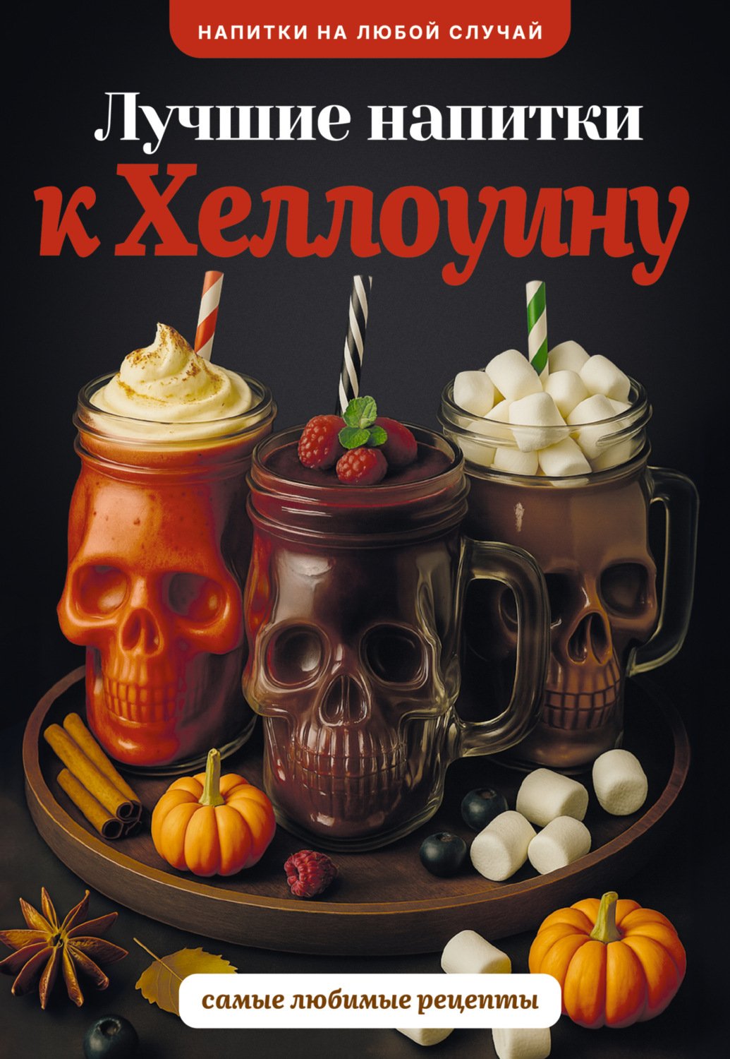 Обложка книги «Лучшие напитки к Хэллоуину»
