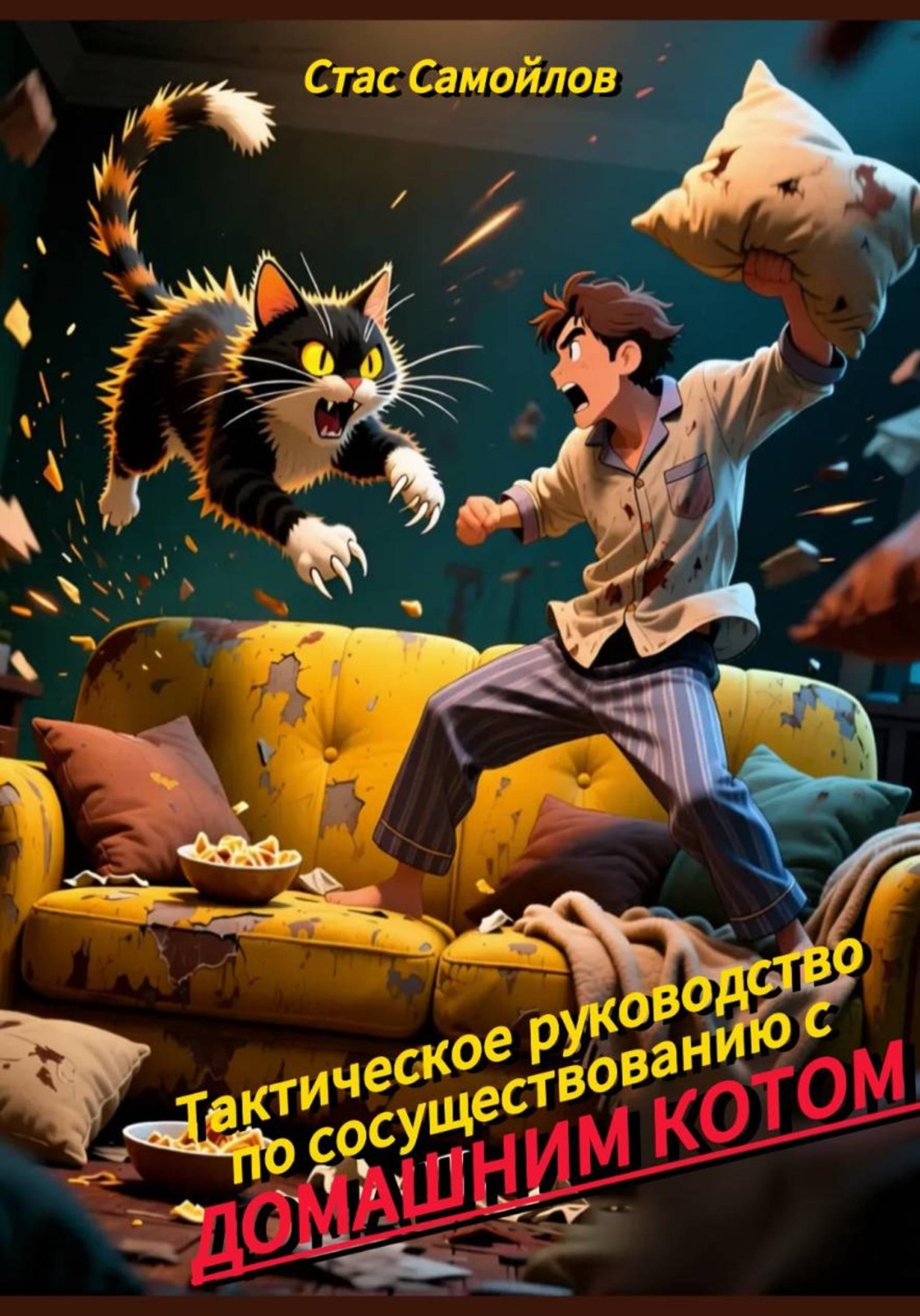 Обложка книги «Тактическое руководство по сосуществованию с домашним котом»