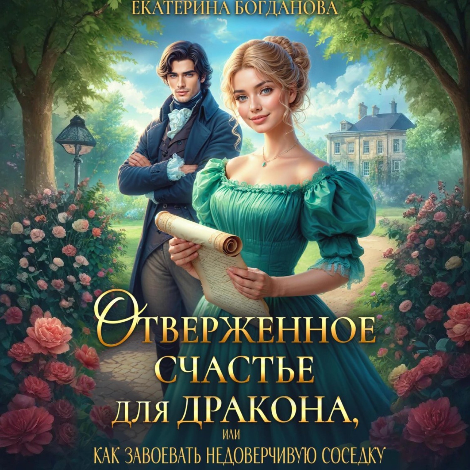Обложка книги «Отверженное счастье для дракона, или Как завоевать недоверчивую соседку»