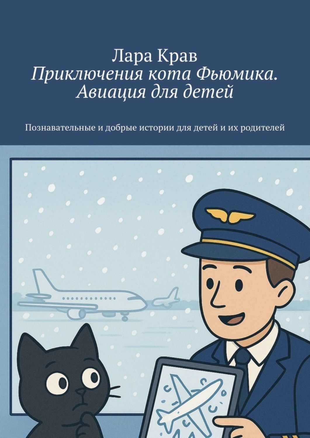Обложка книги «Приключения кота Фьюмика. Авиация для детей. Познавательные и добрые истории для детей и их родителей»