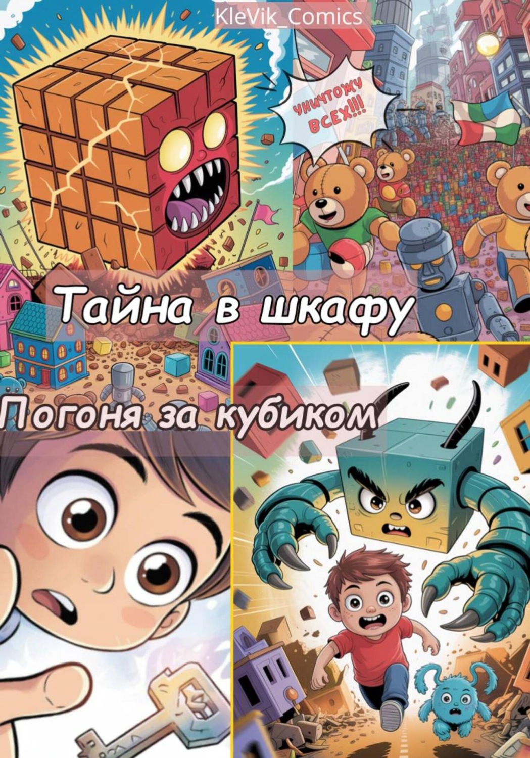 Обложка книги «Тайна в шкафу. Погоня за кубиком»