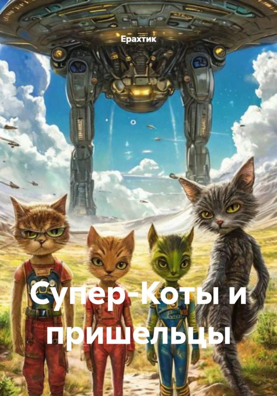 Обложка книги «Супер-Коты и пришельцы»