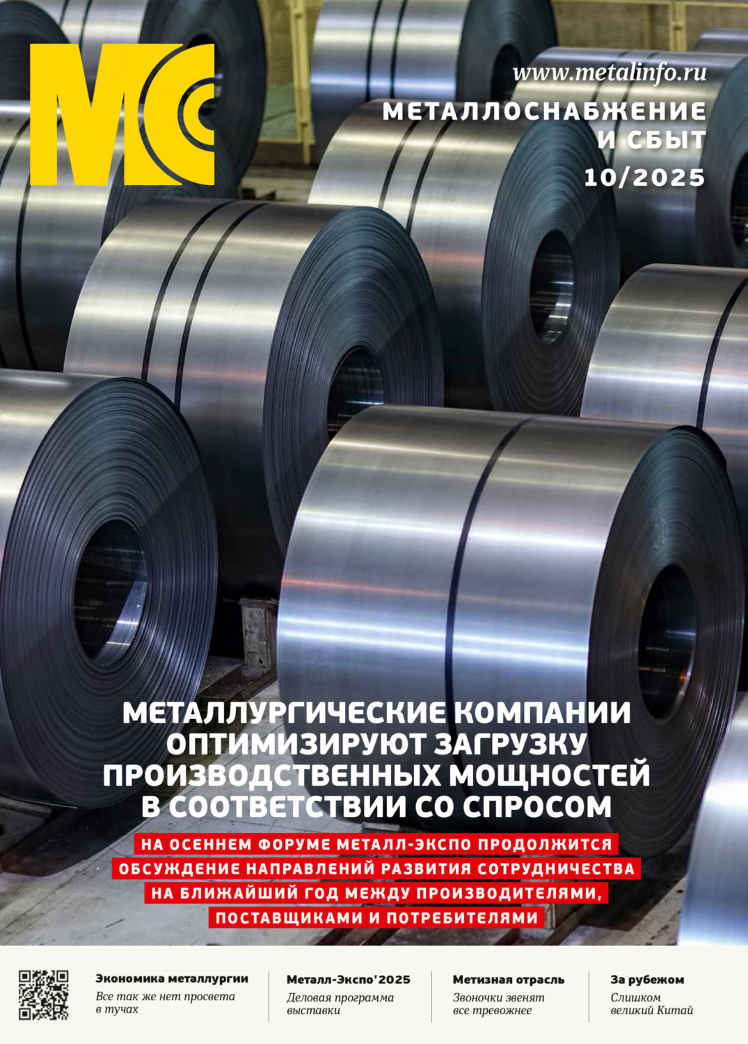 Обложка книги «Металлоснабжение и сбыт №10/2025»