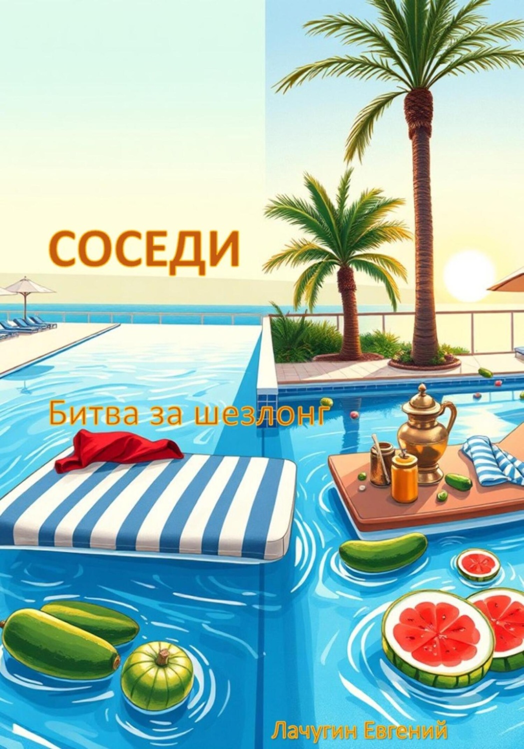 Обложка книги «Соседи. Битва за шезлонг»
