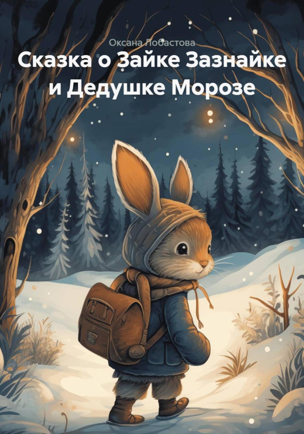 Обложка книги «Сказка о Зайке Зазнайке и Дедушке Морозе»