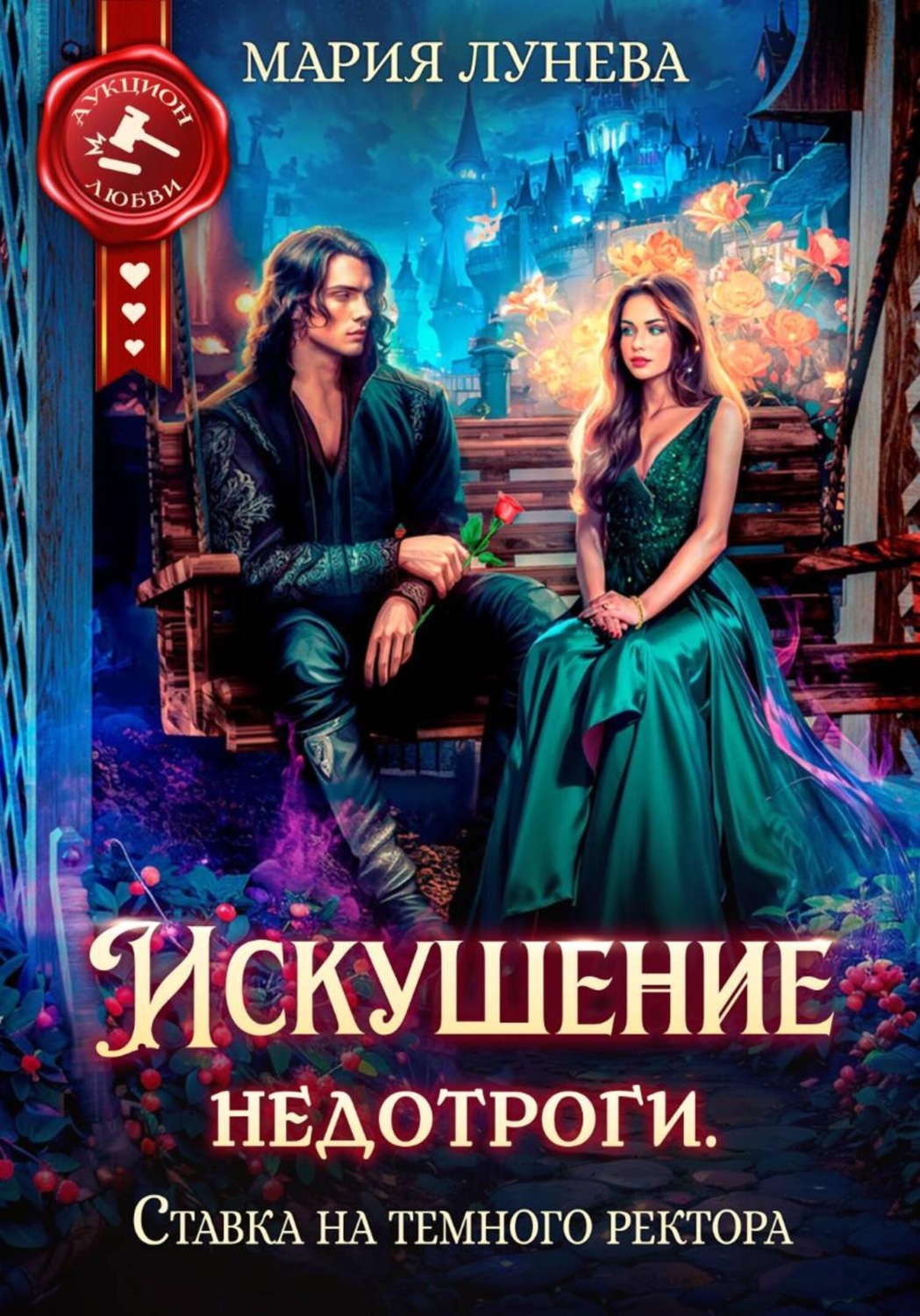 Обложка книги «Искушение недотроги. Ставка на темного ректора»