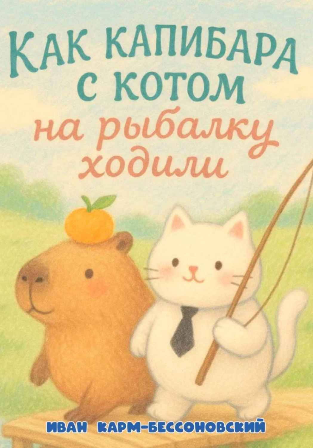 Обложка книги «Как Капибара с Котом на рыбалку ходили»