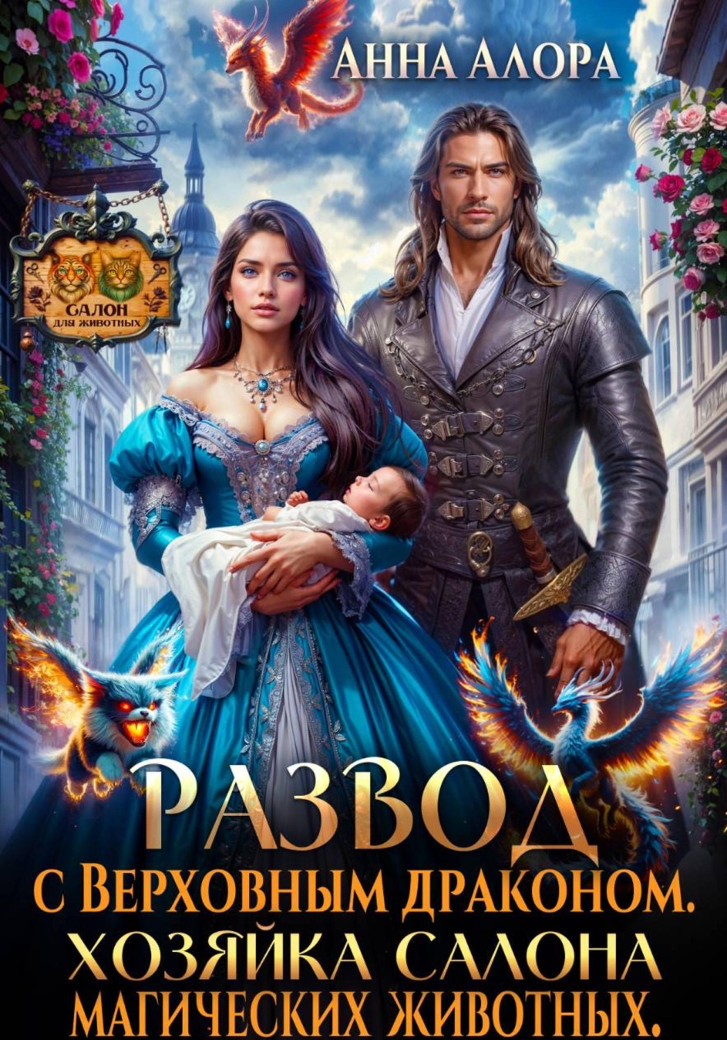 Обложка книги «Развод с Верховным драконом. Хозяйка салона магических животных»