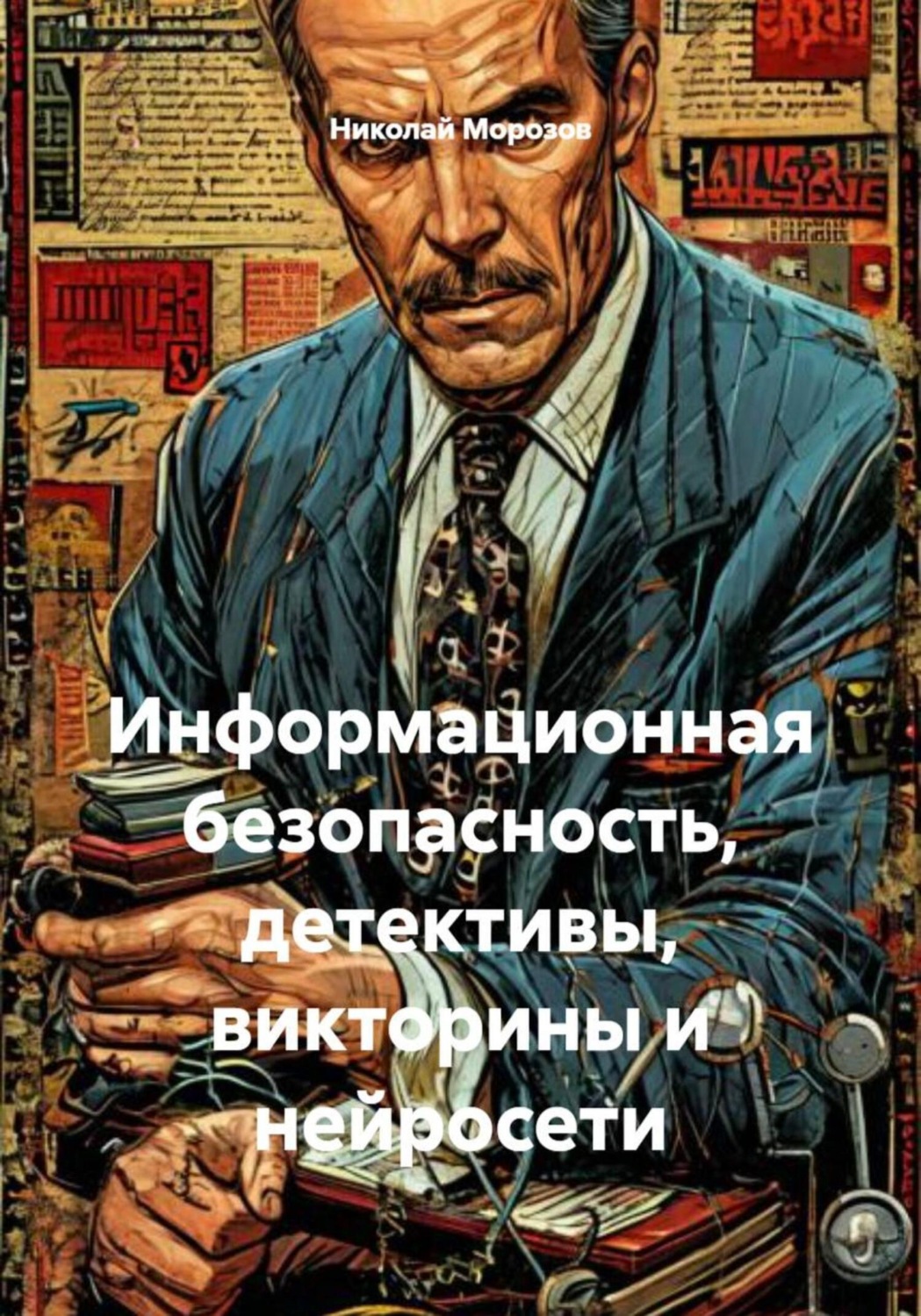 Обложка книги «Информационная безопасность, детективы, викторины и нейросети»