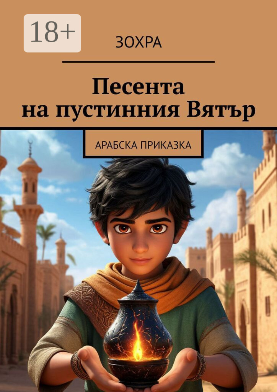Обложка книги «Песента на пустинния Вятър. Арабска приказка»