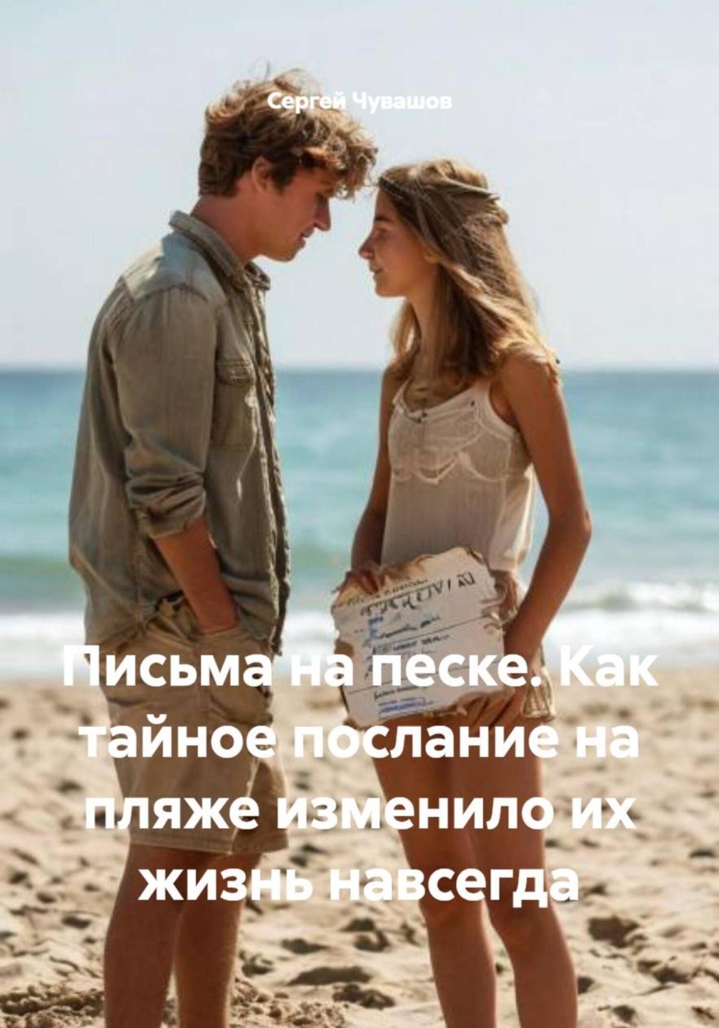Обложка книги «Письма на песке. Как тайное послание на пляже изменило их жизнь навсегда»