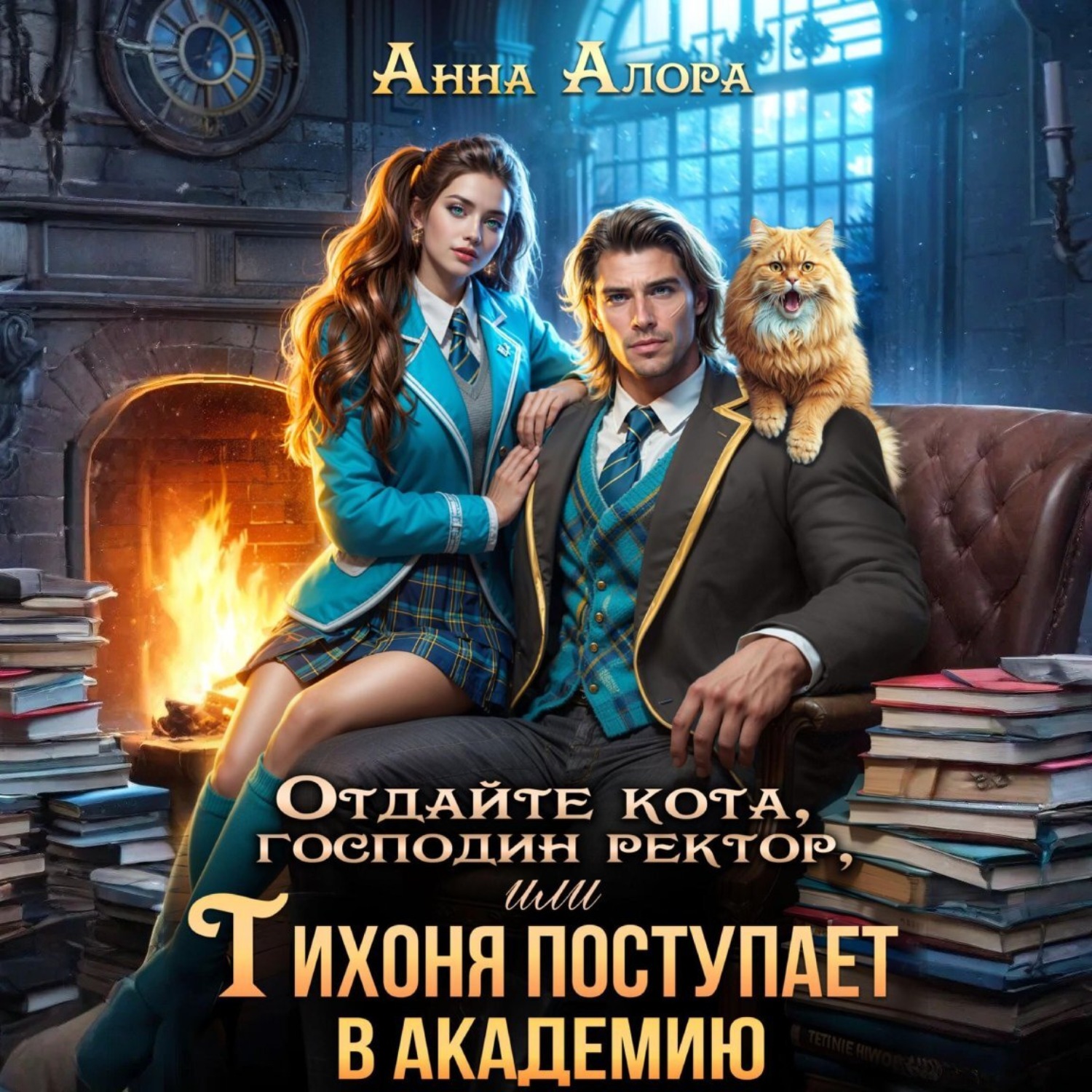 Обложка книги «Отдайте кота, господин ректор! Или Тихоня поступает в Академию»