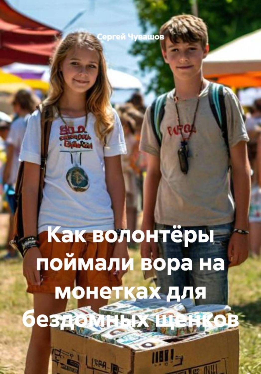 Обложка книги «Как волонтёры поймали вора на монетках для бездомных щенков»