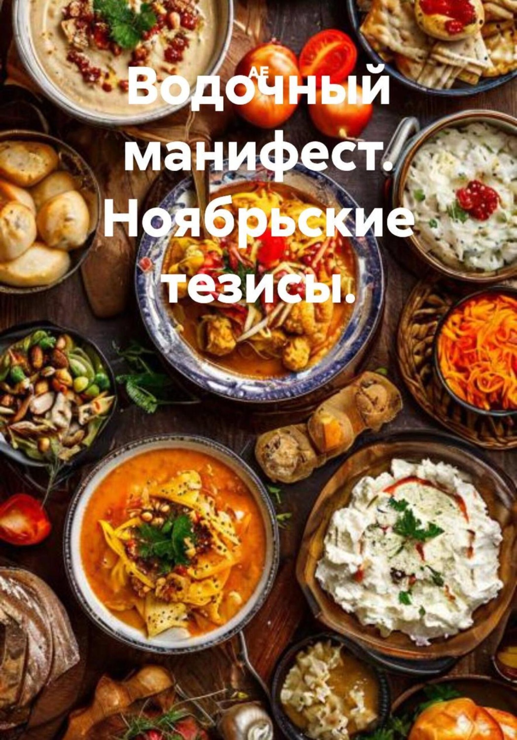 Обложка книги «Водочный манифест. Ноябрьские тезисы»